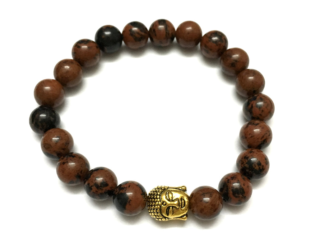 Stone Beads Bracelet 8mm 7''