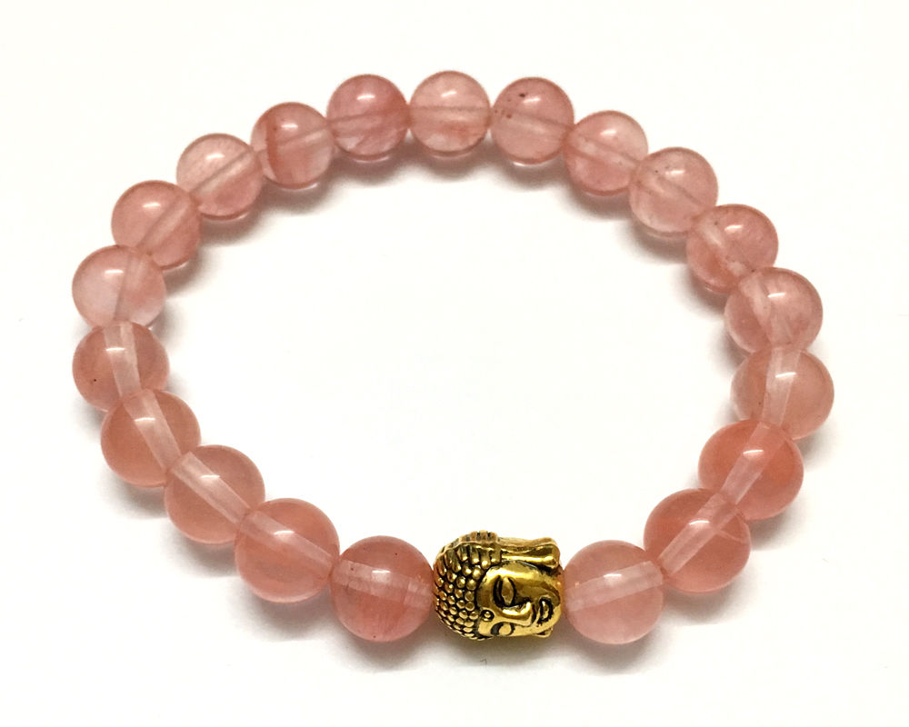 Stone Beads Bracelet 8mm 7''