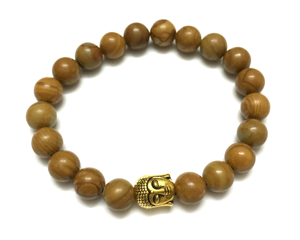 Stone Beads Bracelet 8mm 7''