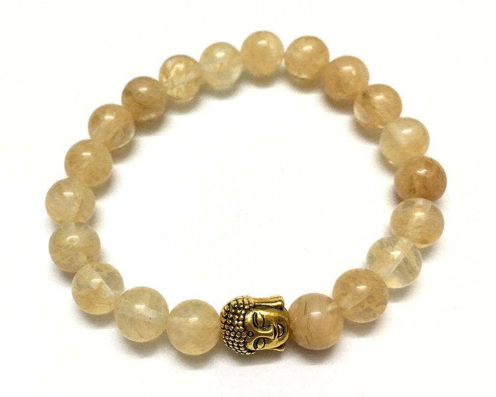 Stone Beads Bracelet 8mm 7''