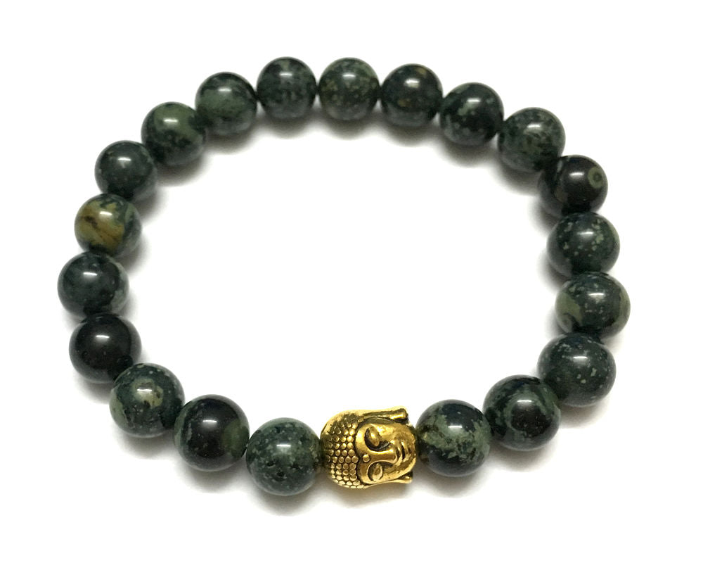 Stone Beads Bracelet 8mm 7''