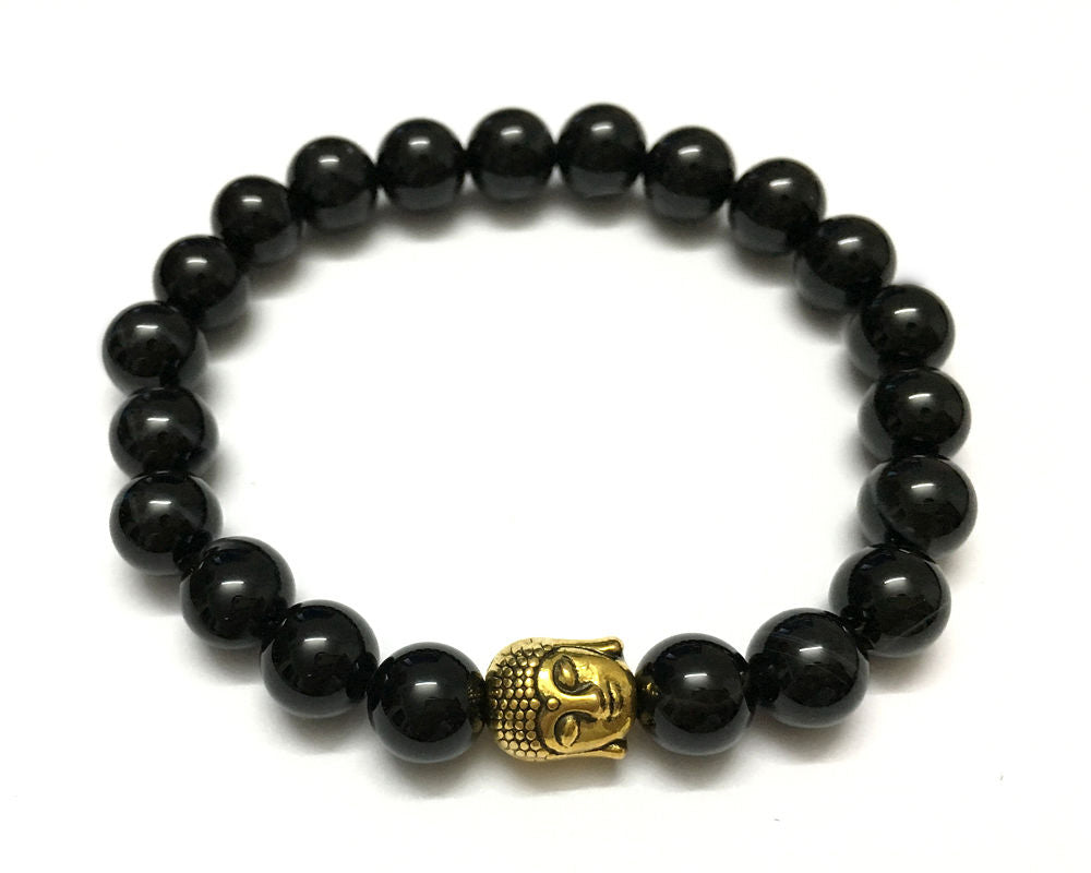 Stone Beads Bracelet 8mm 7''