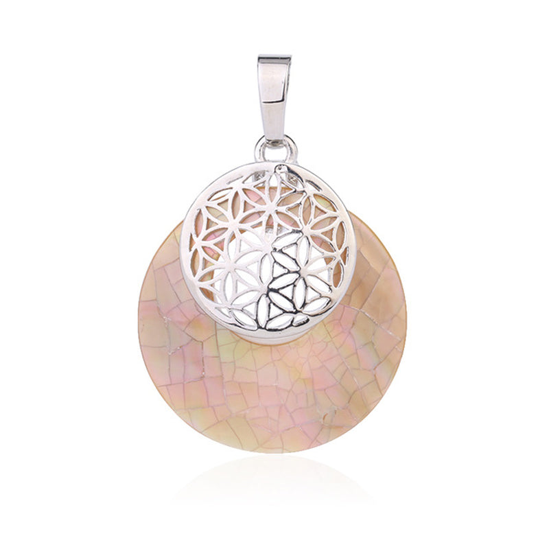 Abalone Shell Pendant Necklace Jewelry 18''