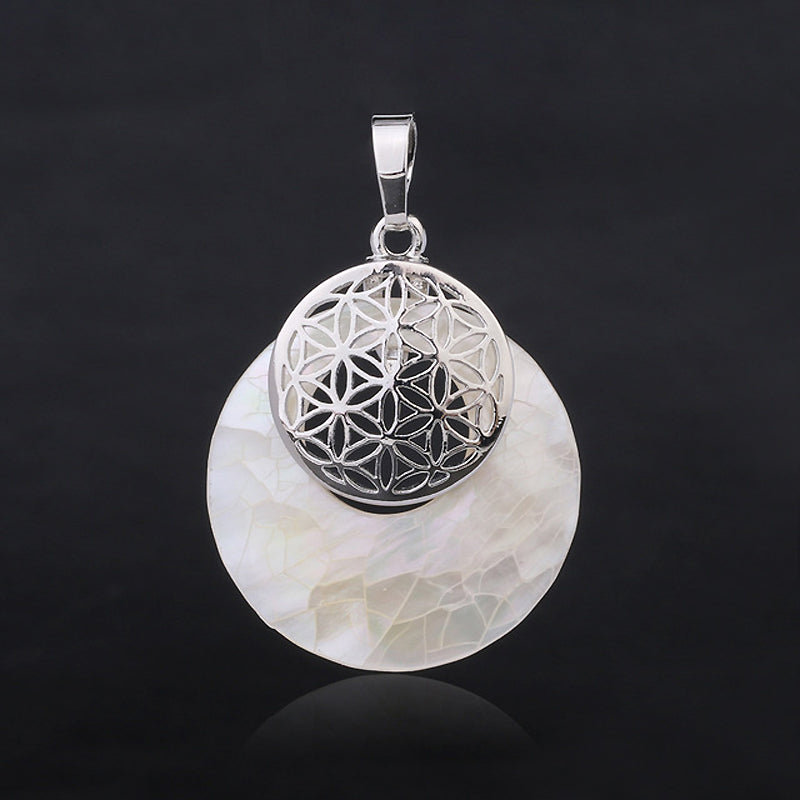Shell Pendant Halskæde, Charms Pendant Til Kvinder, Abalone Shell Halskæde Smykker 18''