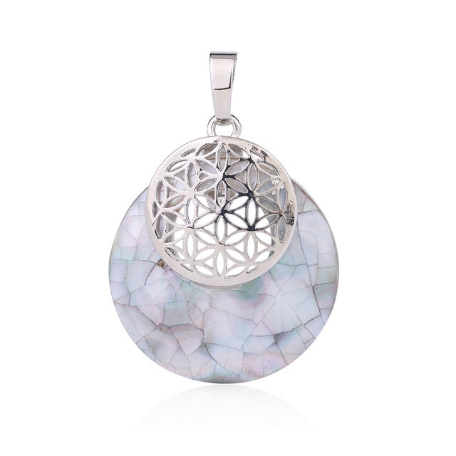 Shell Pendant Halskæde, Charms Pendant Til Kvinder, Abalone Shell Halskæde Smykker 18''