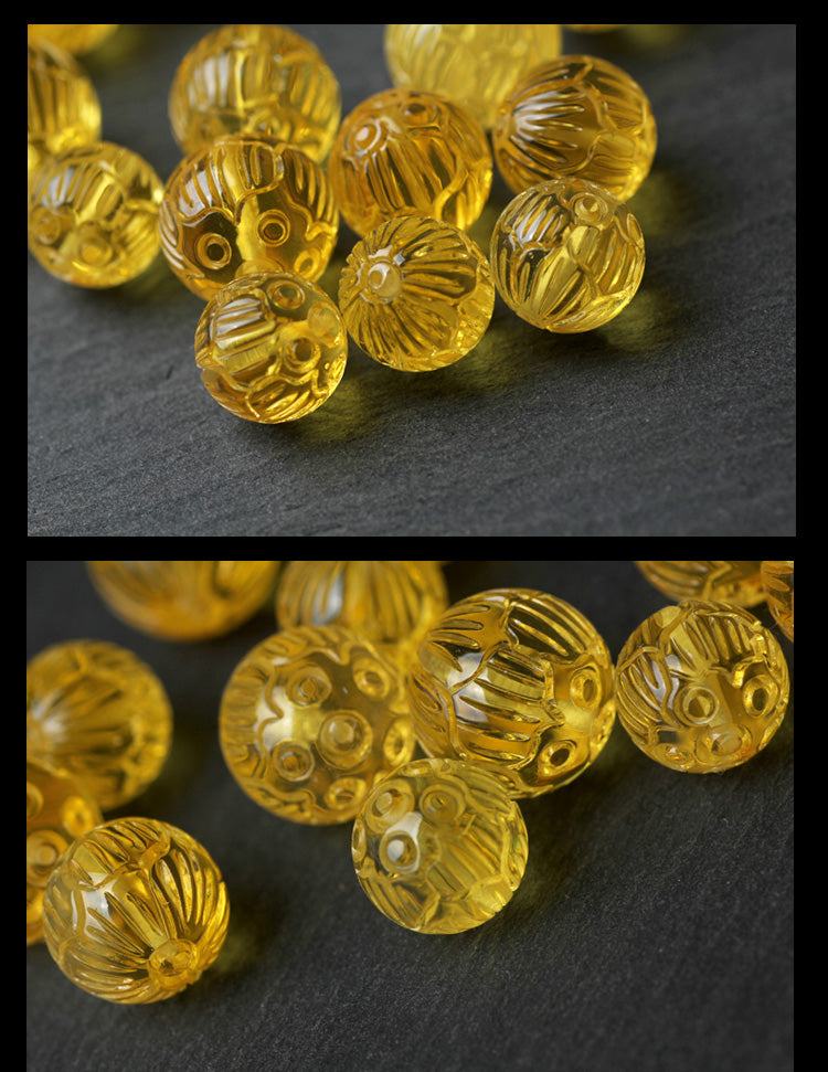 Amber Carved Beads Natural Amber Beads 8mm 10mm 1pc