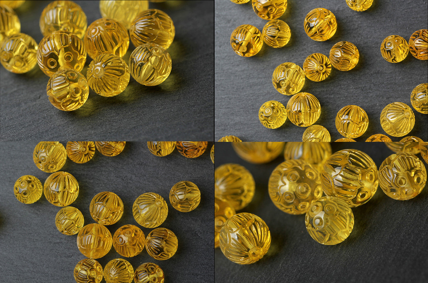 Amber Carved Beads Natural Amber Beads 8mm 10mm 1pc