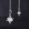 Merkaba Pendulum Stone Pendulums Chains Reiki Quartz Pendant Chains 7''