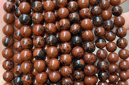 Brown Mahogany Obsidian Stone Beads 4mm 6mm 8mm 10mm 12mm 15''