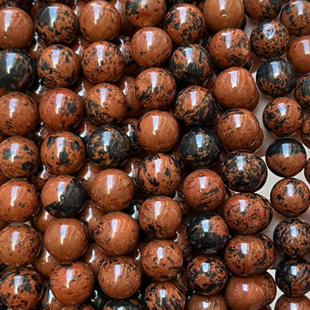 Mahogany Obsidian Beads 4mm 6mm 8mm 10mm 12mm 15''