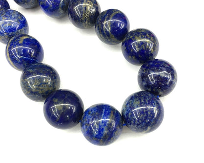 Perles de lapis-lazuli bleu de 20 mm, pierres précieuses naturelles, 5 pièces