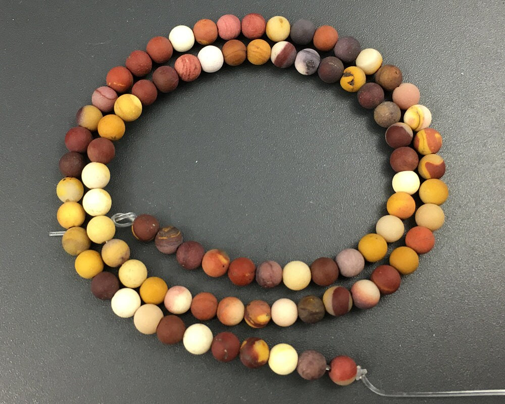 Mookaite Jasper Matte Beads 4mm 6mm 8mm 10mm 12mm 15''
