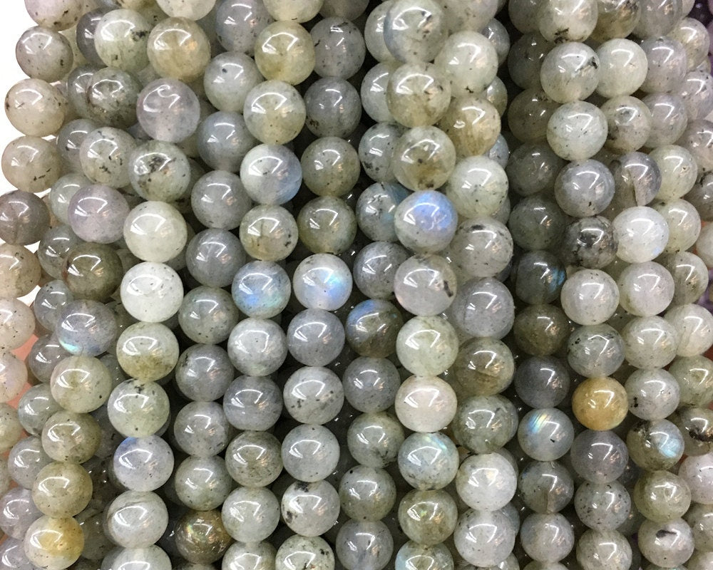 Green Labradorite Beads 6mm 8mm 10mm 12mm 15''