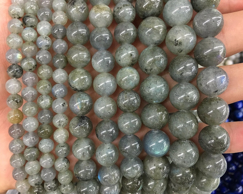 Perles de labradorite verte 6 mm 8 mm 10 mm 12 mm 15''
