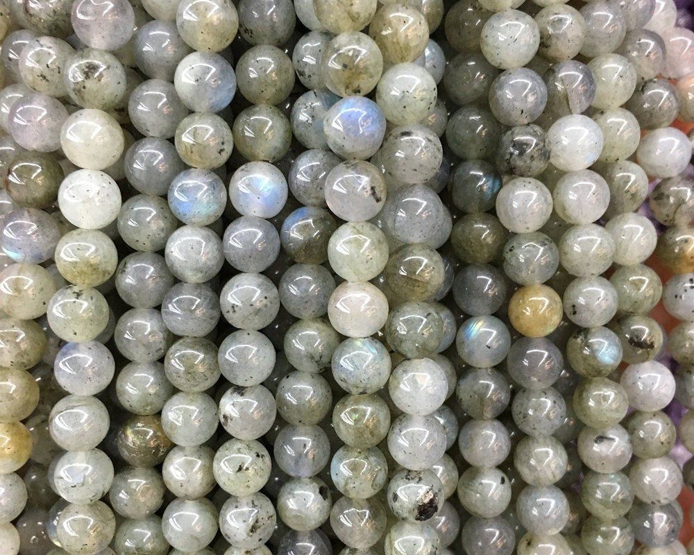 Green Labradorite Beads 6mm 8mm 10mm 12mm 15''
