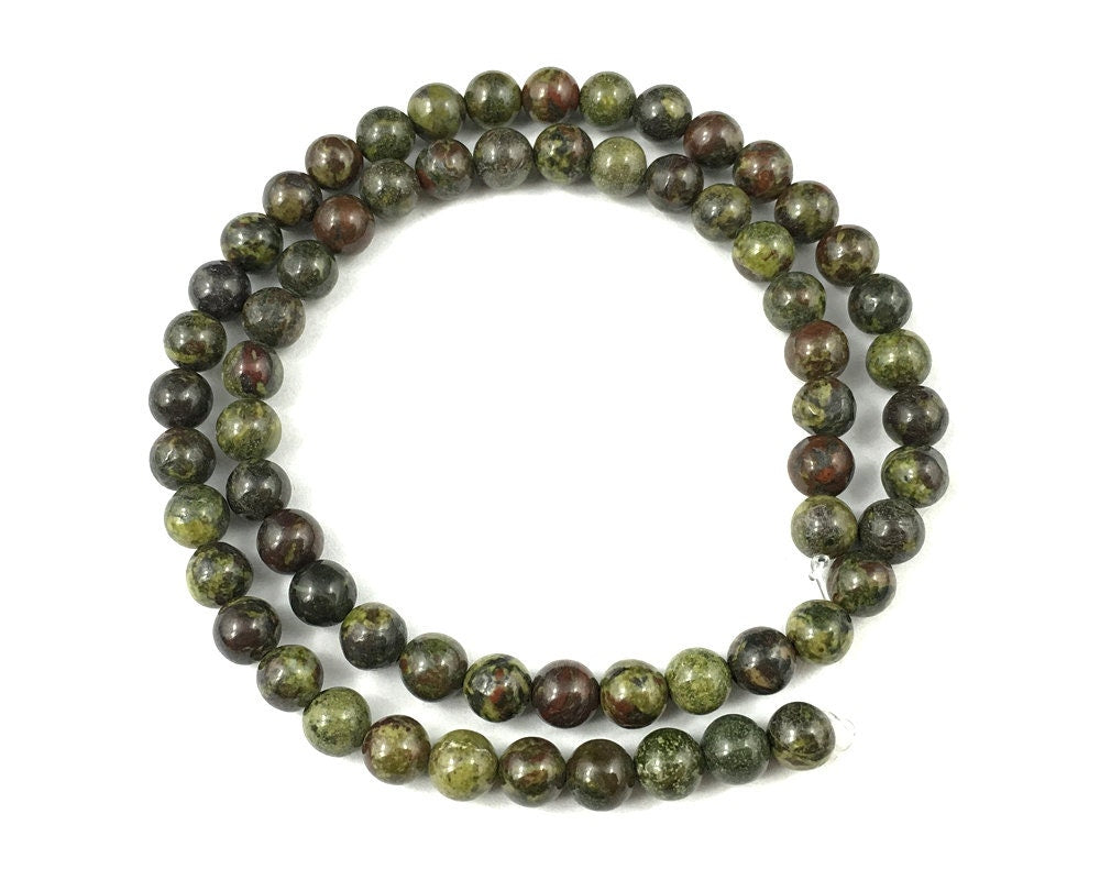 Dragon Bloodstone Beads 4mm 6mm 8mm 10mm 12mm 15''