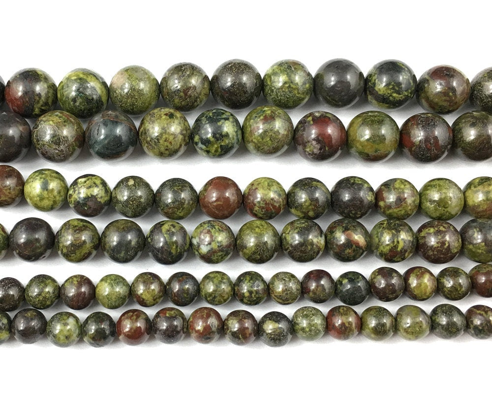 Dragon Bloodstone Beads 4mm 6mm 8mm 10mm 12mm 15''