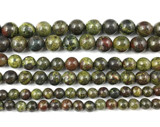Dragon Bloodstone Beads 4mm 6mm 8mm 10mm 12mm 15''