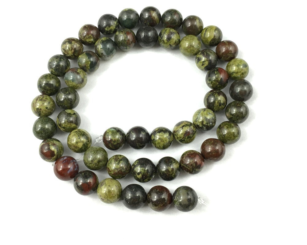 Dragon Bloodstone Beads 4mm 6mm 8mm 10mm 12mm 15''