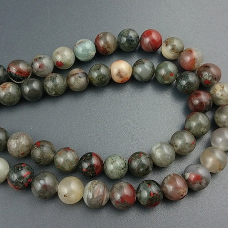 African Bloodstone Beads 4mm 6mm 8mm 10mm 12mm 15''