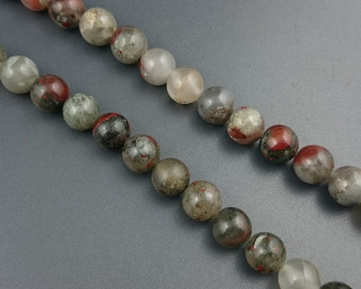 African Bloodstone Beads 4mm 6mm 8mm 10mm 12mm 15''