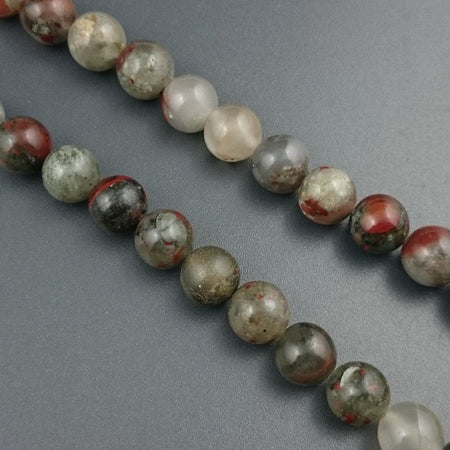 African Bloodstone Beads 4mm 6mm 8mm 10mm 12mm 15''