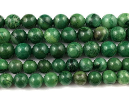 African Jade Beads  4mm 6mm 8mm 10mm 15''