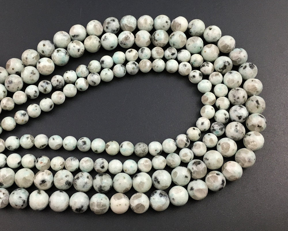 Lotus Jasper Beads 6mm 8mm 10mm 15''