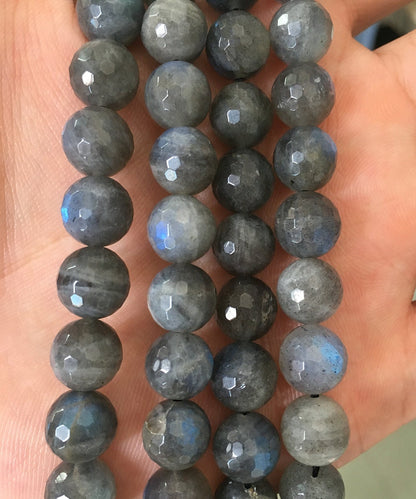 A Labradorite Faceted Beads 6mm 8mm 10mm 12mm 15''