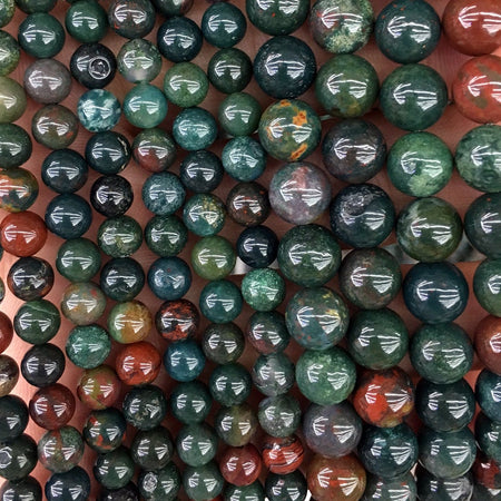 Bloodstone Beads 4mm 6mm 8mm 10mm 12mm 15''