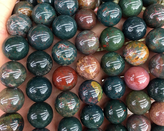 Bloodstone Beads 4mm 6mm 8mm 10mm 12mm 15''