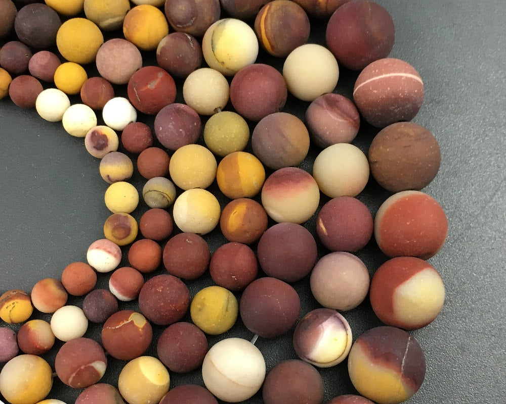 Mookaite Jasper Matte Beads 4mm 6mm 8mm 10mm 12mm 15''