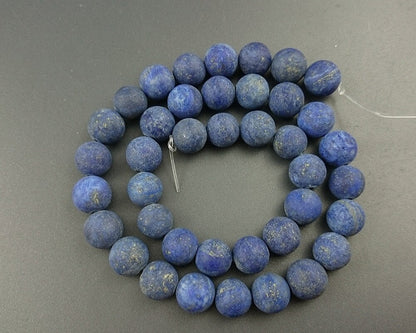Lapis Lazuli Matte Beads 6mm 8mm 10mm 12mm 15''