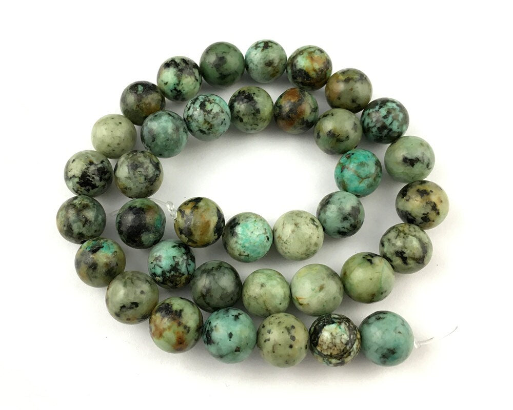 African Turquoise Stone Beads 4mm 6mm 8mm 10mm 12mm 15''
