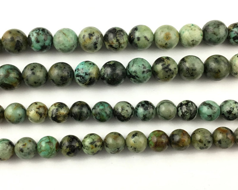 African Turquoise Stone Beads 4mm 6mm 8mm 10mm 12mm 15''