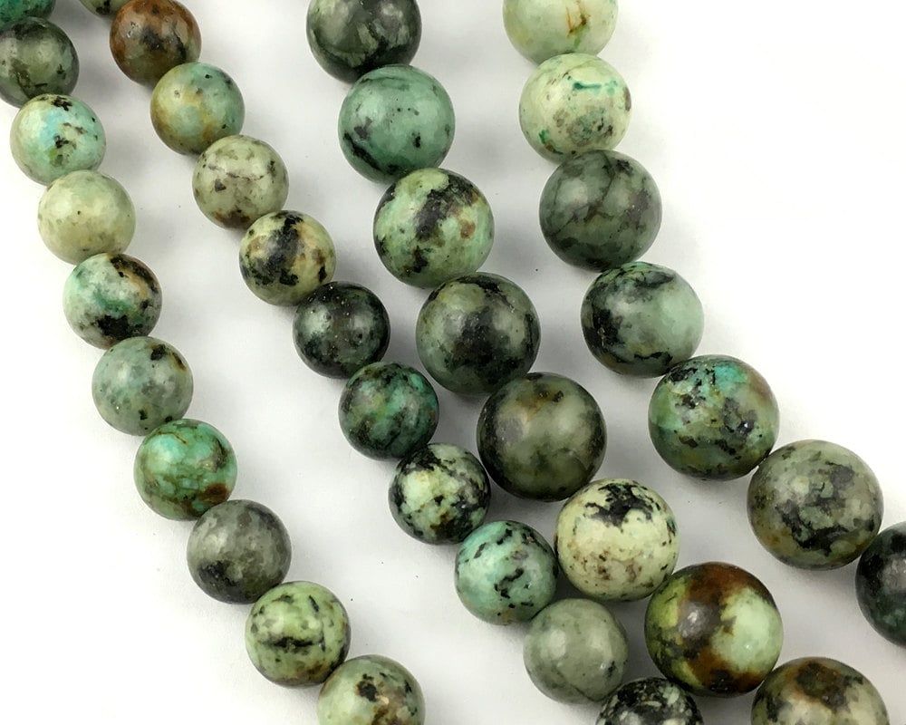 African Turquoise Stone Beads 4mm 6mm 8mm 10mm 12mm 15''
