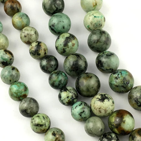 African Turquoise Stone Beads 4mm 6mm 8mm 10mm 12mm 15''