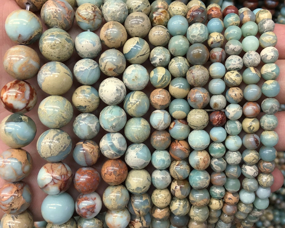 Impression Jasper Beads 4mm 6mm 8mm 10mm 12mm 14mm 15''