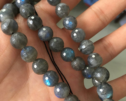 A Labradorite Faceted Beads 6mm 8mm 10mm 12mm 15''