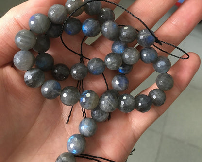 A Labradorite Faceted Beads 6mm 8mm 10mm 12mm 15''