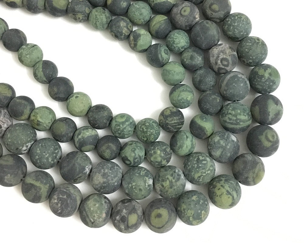Kambaba Jasper Matte Beads 4mm 6mm 8mm 10mm 15''
