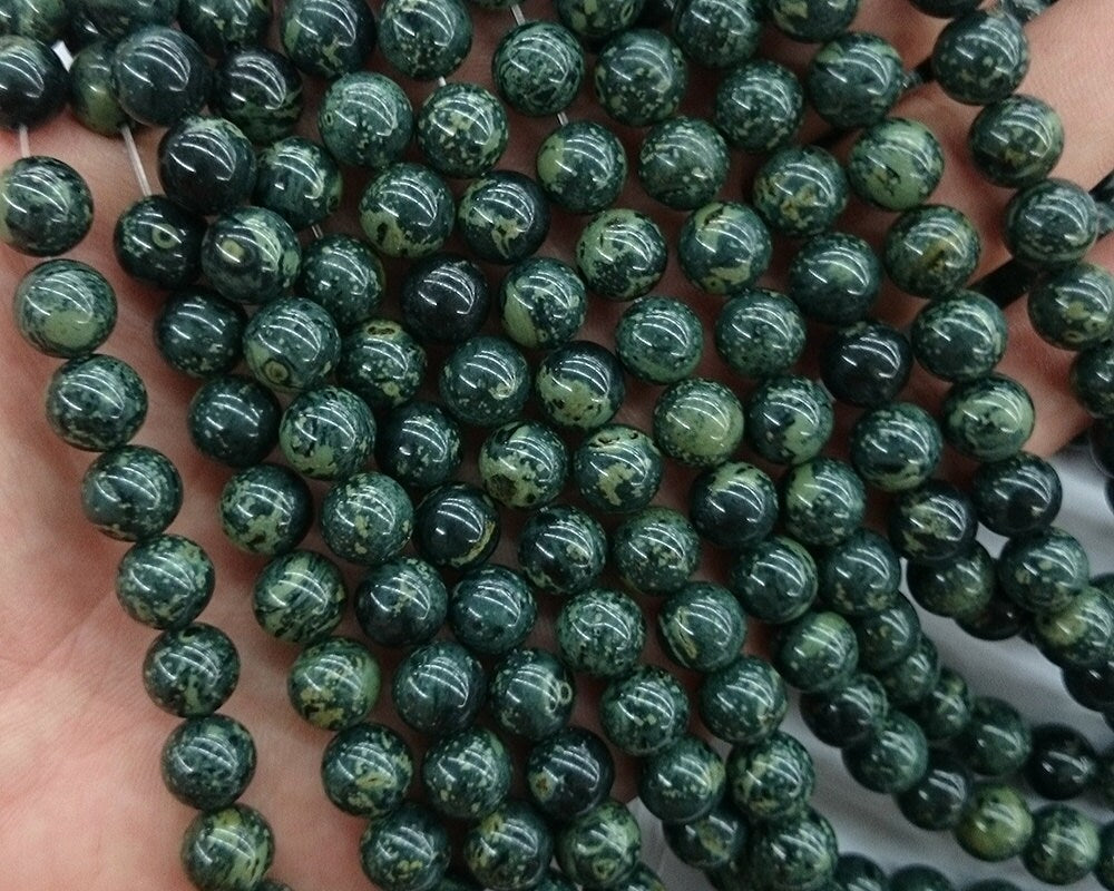 Green Kambaba Jasper Beads 4mm 6mm 8mm 10mm 12mm 15''