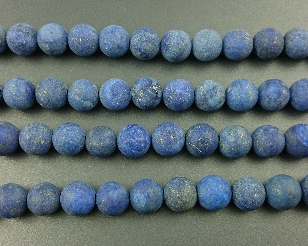 Lapis Lazuli Matte Beads 6mm 8mm 10mm 12mm 15''