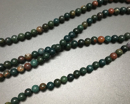 Bloodstone Bracelet Bead Wrap Bracelet 6mm 30''