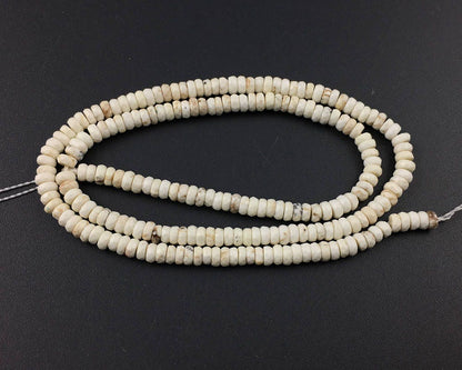 Magnesite Rondelle Faceted Beads 2x4mm 3x5mm 4x6mm 15''