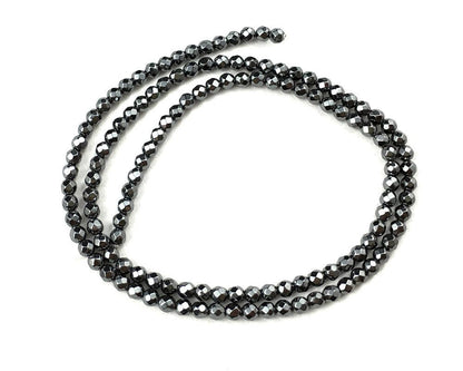 Magnetic Hematite Faceted Beads 2mm 3mm 4mm 6mm 8mm 10mm 15''