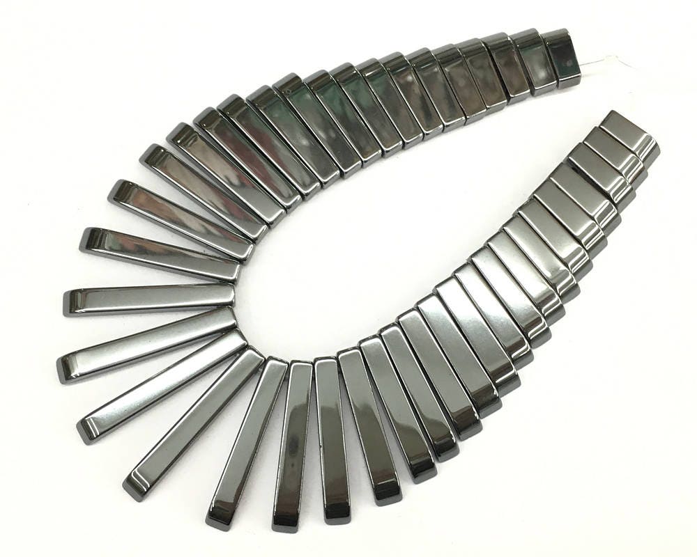 Hematite Stick Pendant 11mm--30mm