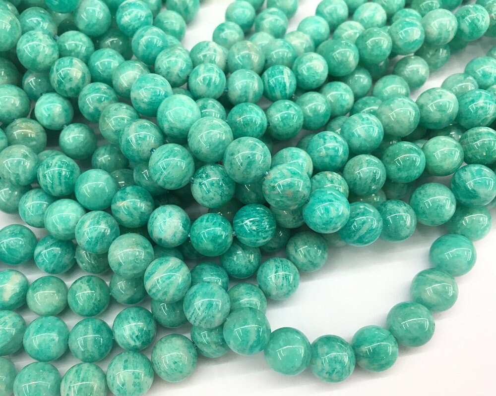 Peru Amazonite Beads 6mm 8mm 10mm 15''