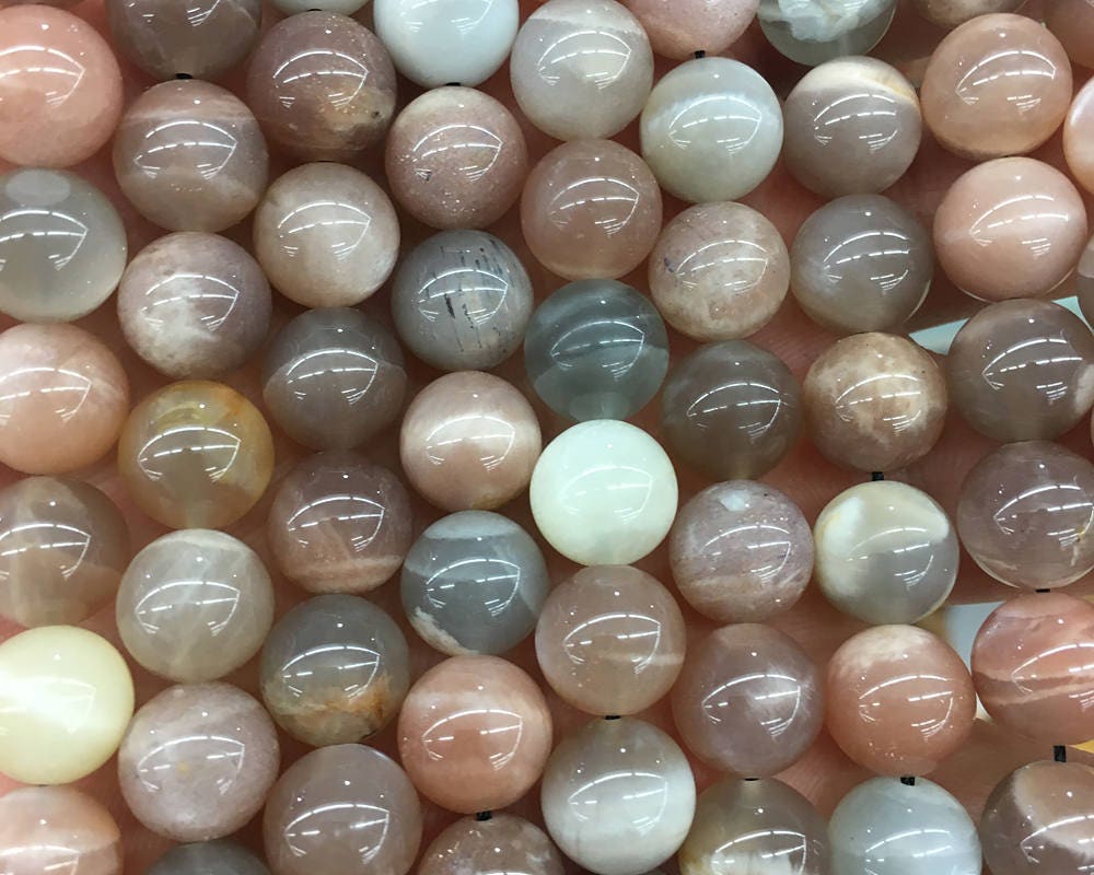 Mix Sunstone Moonstone Beads 6mm 8mm 10mm 12mm 15''