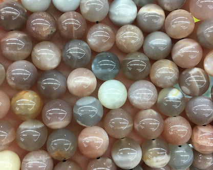 Mix Sunstone Moonstone Beads 6mm 8mm 10mm 12mm 15''